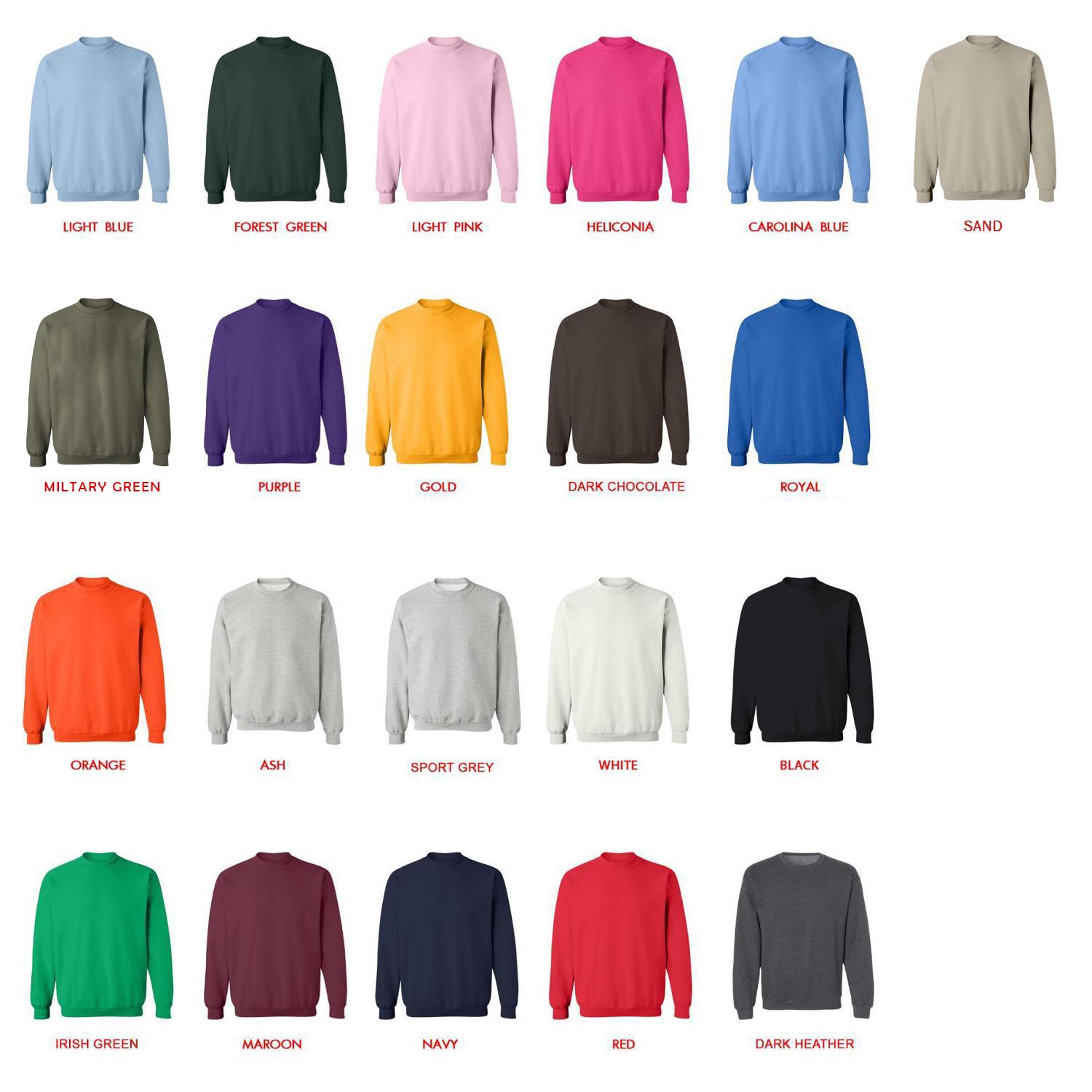 sweatshirt color chart - Meshuggah Merch