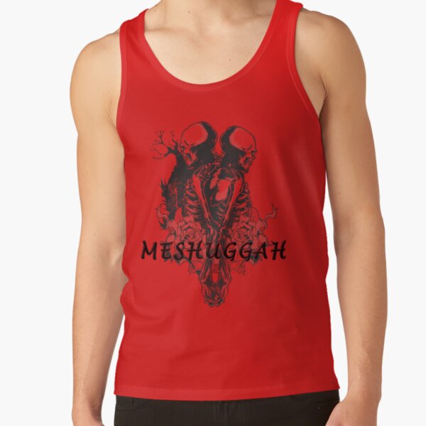 Meshuggah Lovers Skull Djent Band Metal Tank Top - Image 2