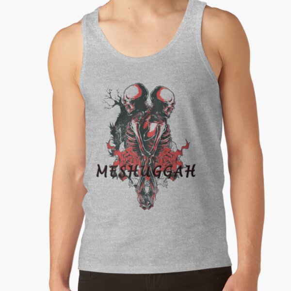 Meshuggah Lovers Skull Djent Band Metal Tank Top - Image 4