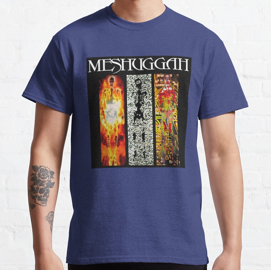 People Call Me Meshuggah Band Artwork Logo Vintage T-Shirt - Image 2