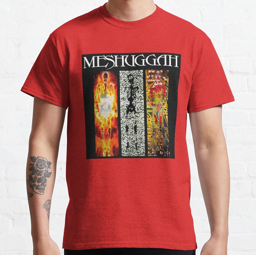 People Call Me Meshuggah Band Artwork Logo Vintage T-Shirt - Image 4