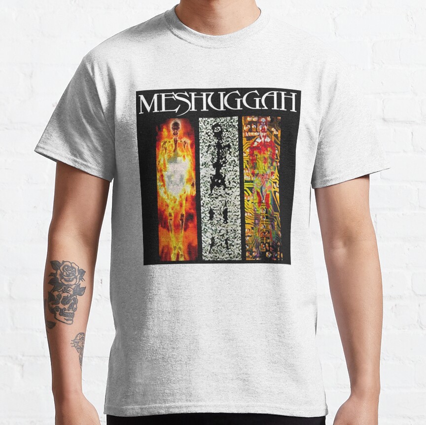 People Call Me Meshuggah Band Artwork Logo Vintage T-Shirt - Image 6