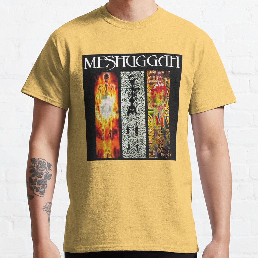 People Call Me Meshuggah Band Artwork Logo Vintage T-Shirt - Image 5