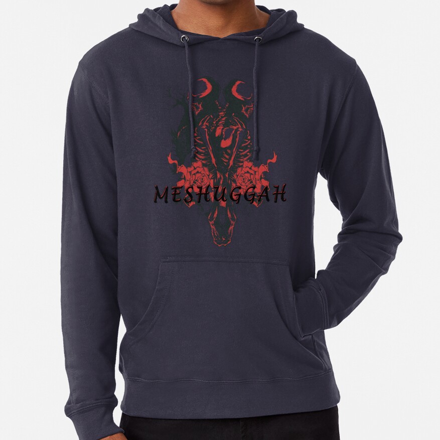 Meshuggah Lovers Skull Djent Band Metal Hoodie - Image 2