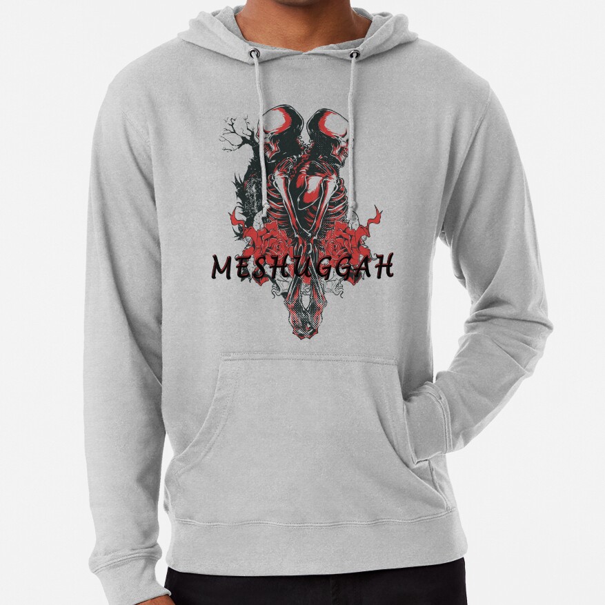 Meshuggah Lovers Skull Djent Band Metal Hoodie - Image 6