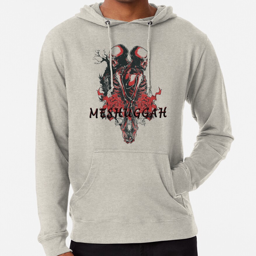 Meshuggah Lovers Skull Djent Band Metal Hoodie - Image 4